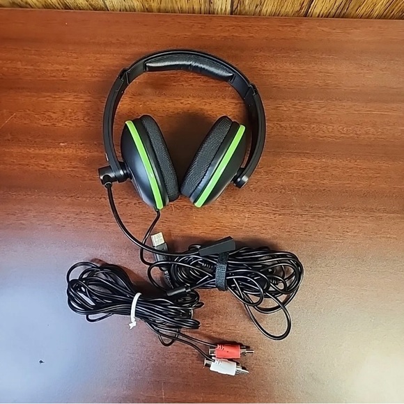 Turtle Beach Ear Force XL1 Gaming Headset Xbox360 Black & Green Amplified - Picture 5 of 8